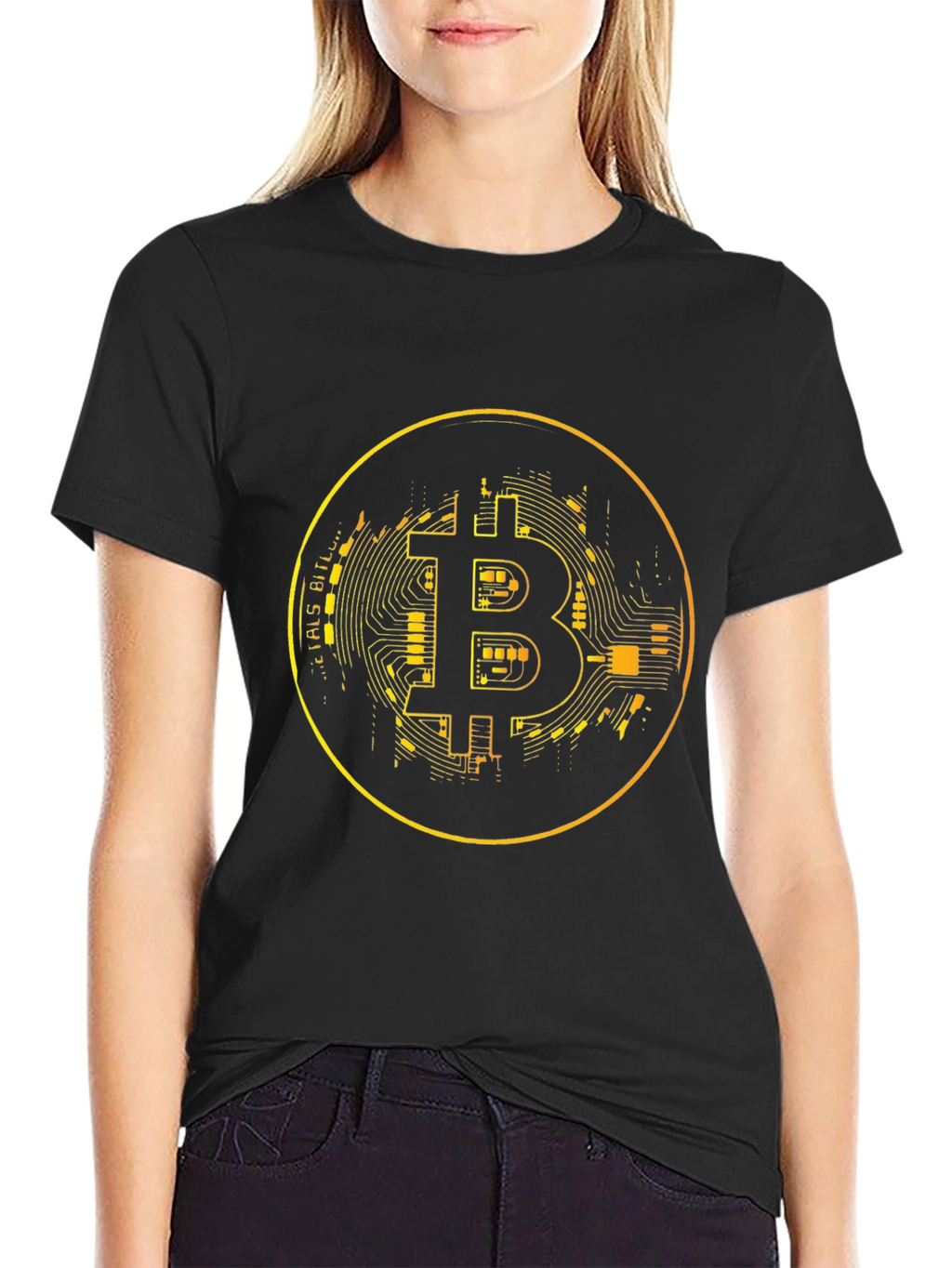 Bitcoin Circuit T-Shirt - Black Crypto Tee
