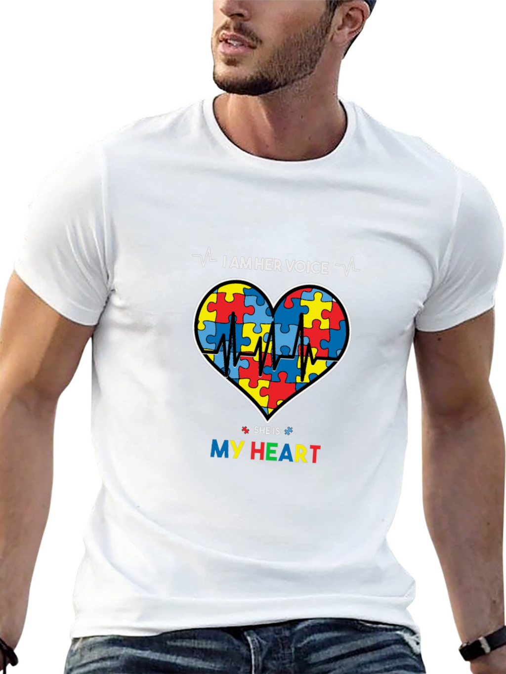 I Am Her Voice Autism Awareness T-Shirt