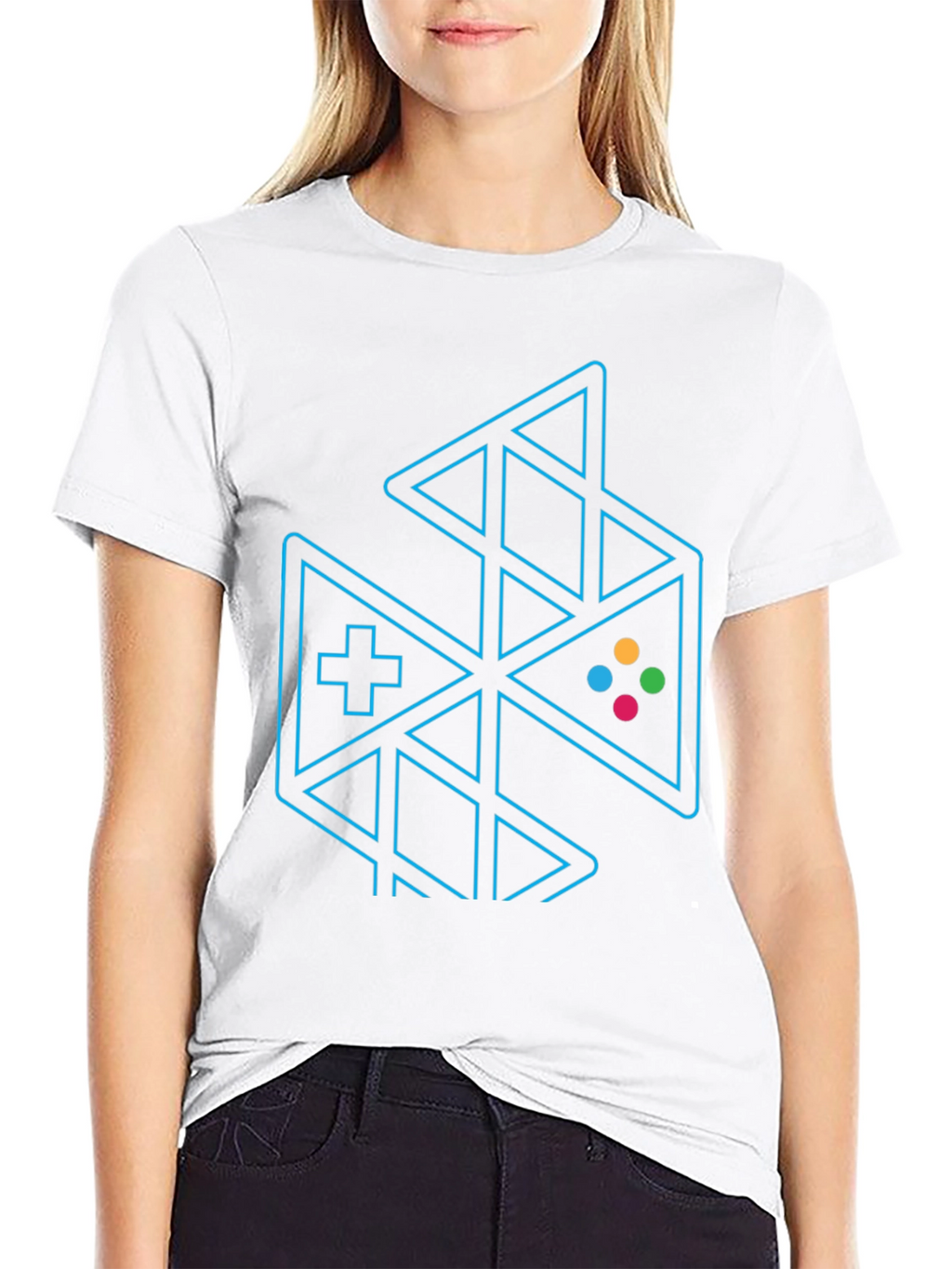 Gaming Controller Graphic Tee - Black