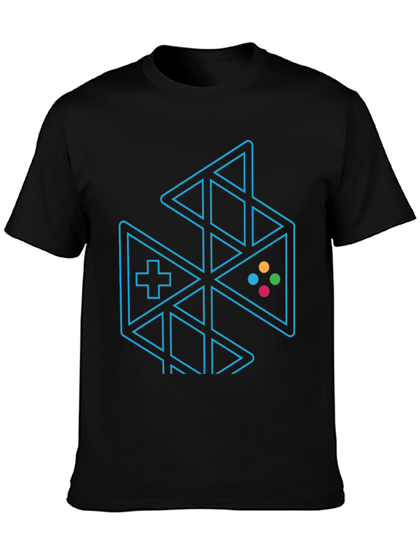 Gaming Controller Graphic Tee - Black