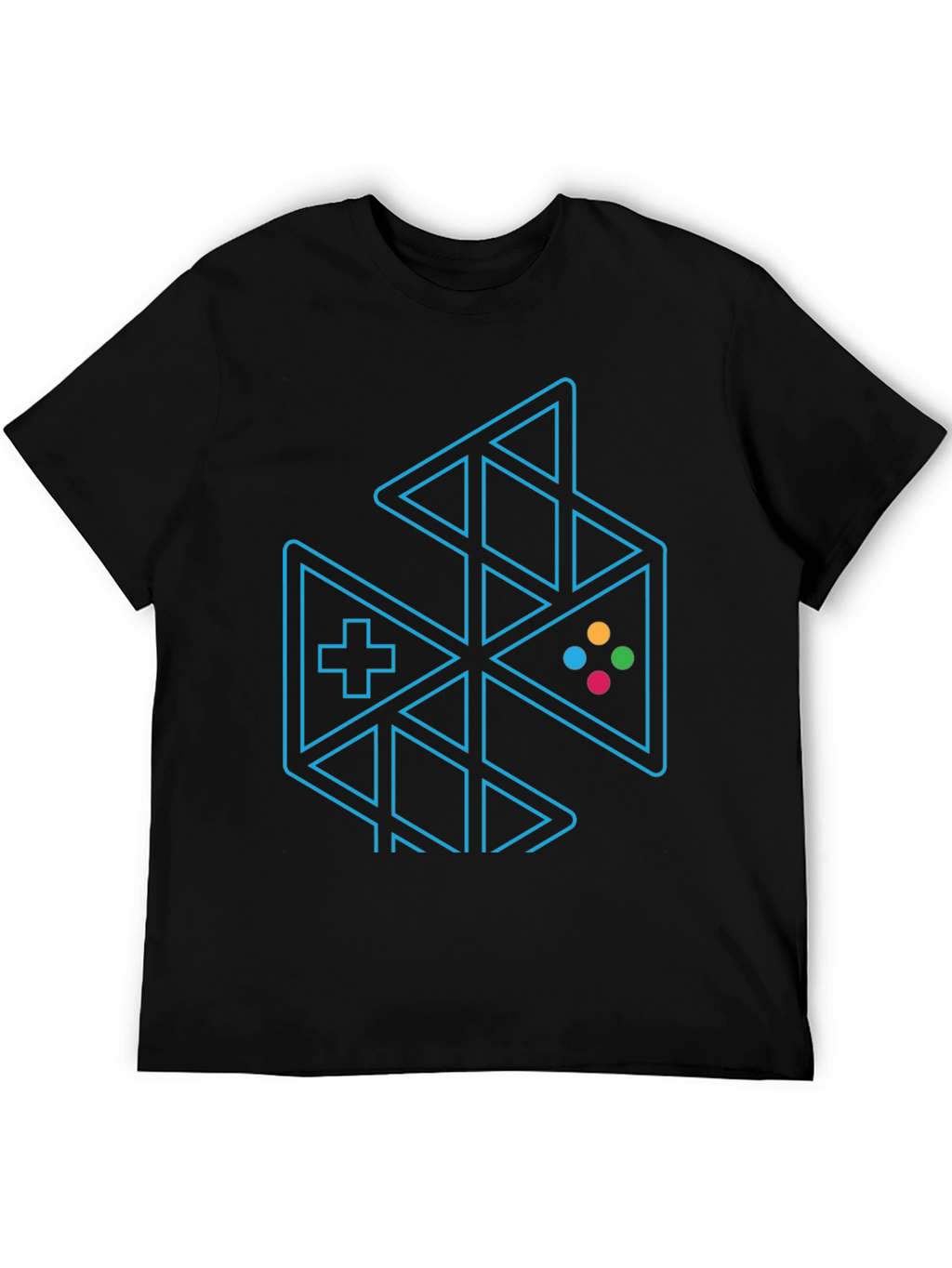 Gaming Controller Graphic Tee - Black
