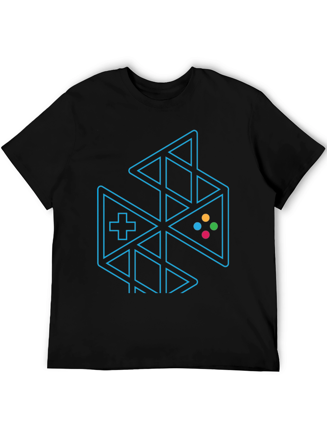 Gaming Controller Graphic Tee - Black
