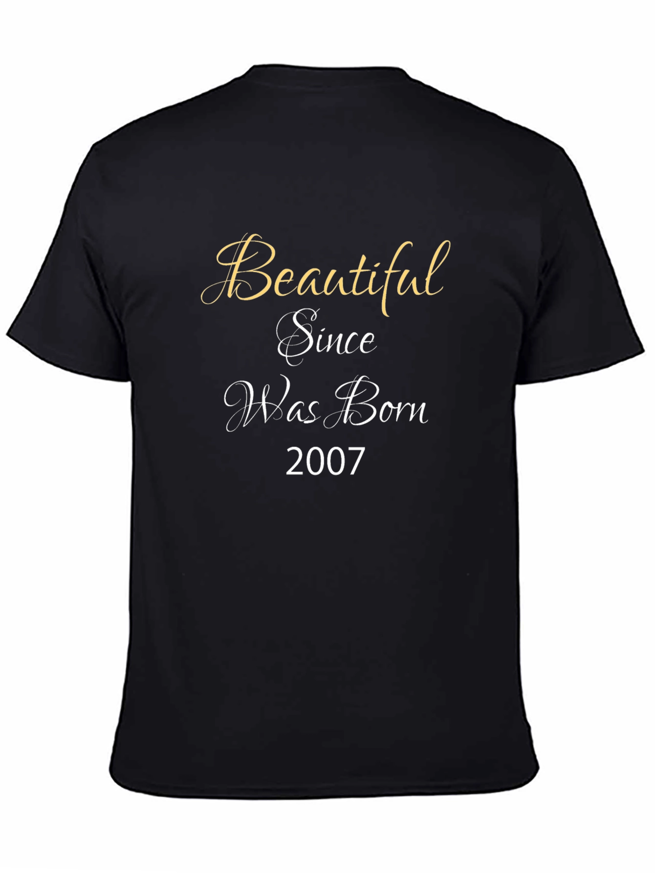 Beautiful Since 2007 Graphic Tee - Black