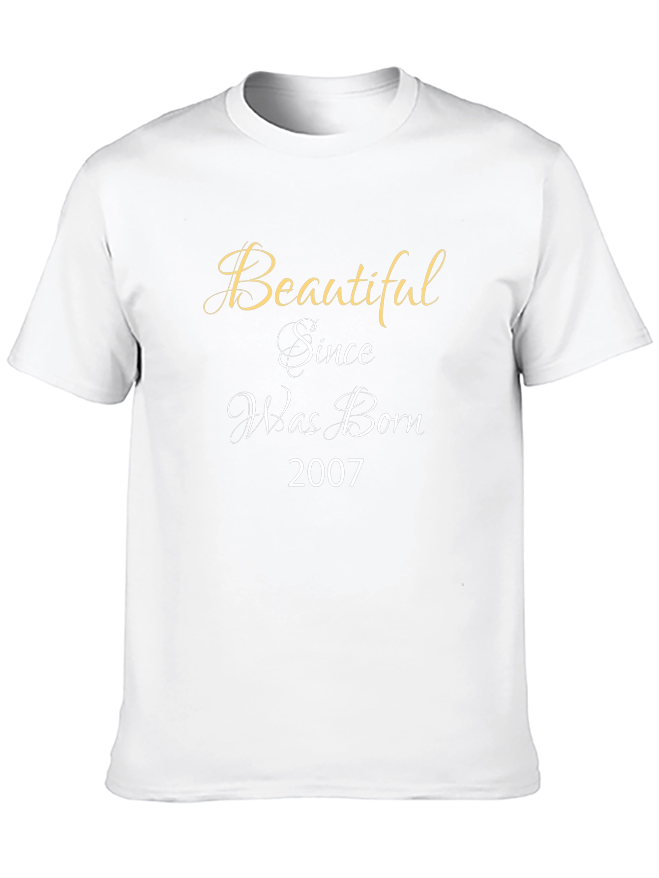Beautiful Since 2007 Graphic Tee - Black