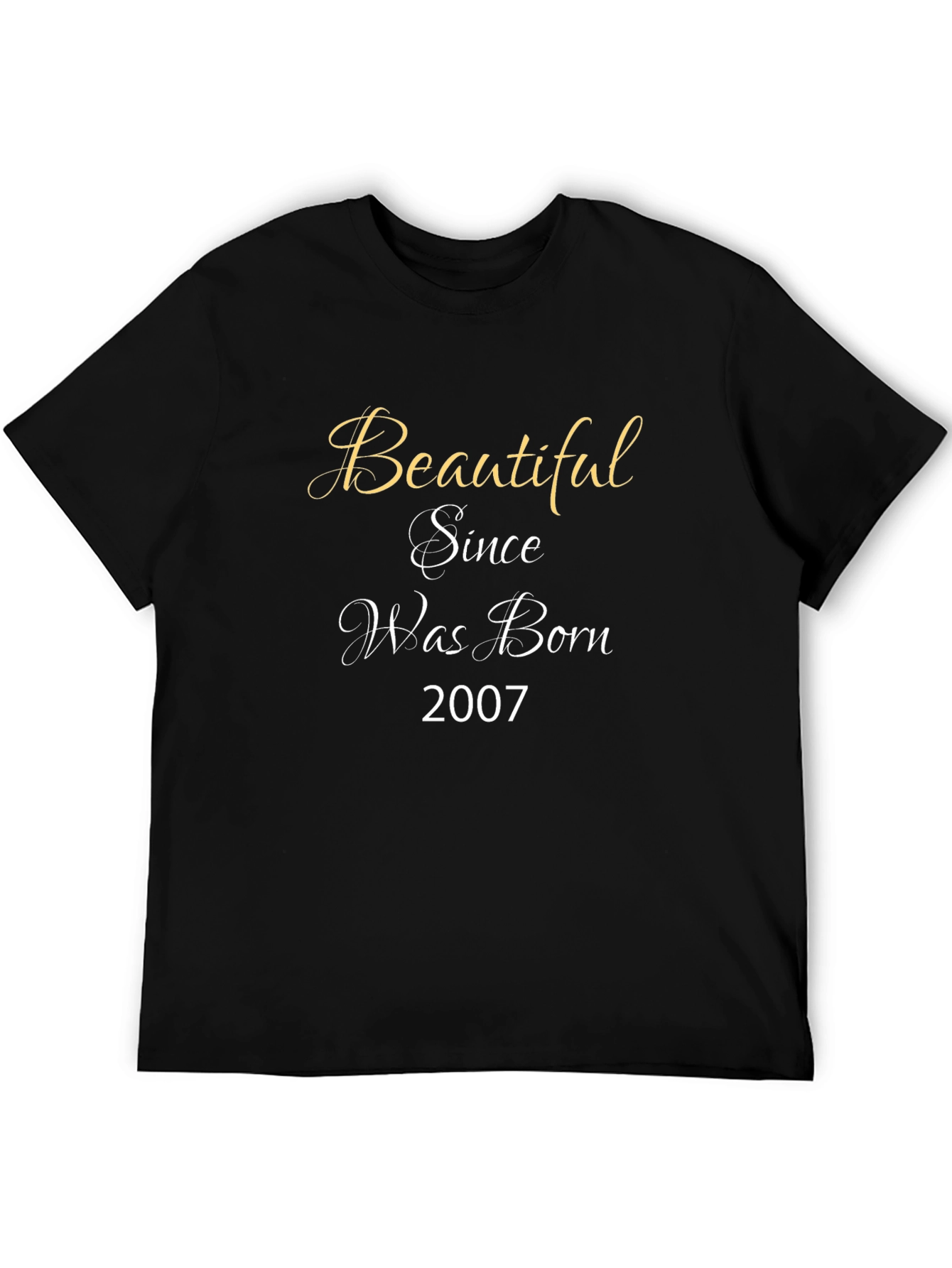 Beautiful Since 2007 Graphic Tee - Black