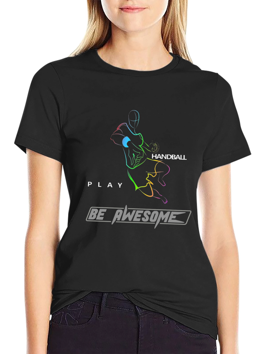 Handball Player Graphic Tee - Play Awesome!