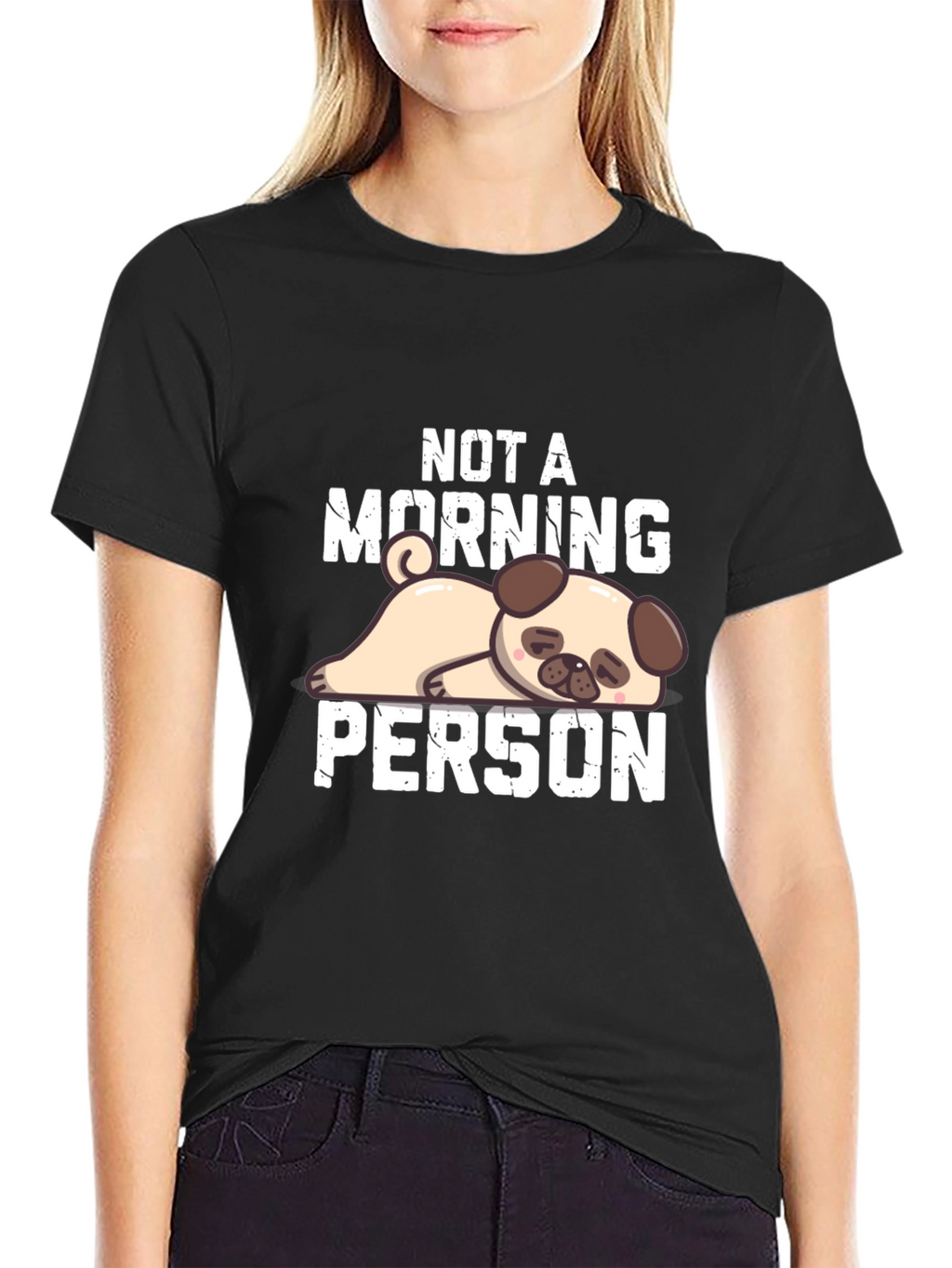 Not a Morning Person Pug T-Shirt