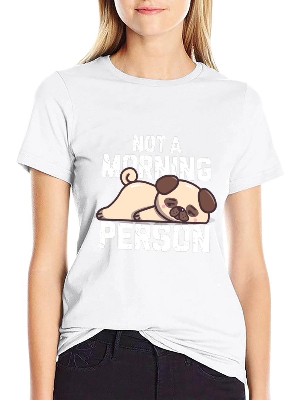 Not a Morning Person Pug T-Shirt