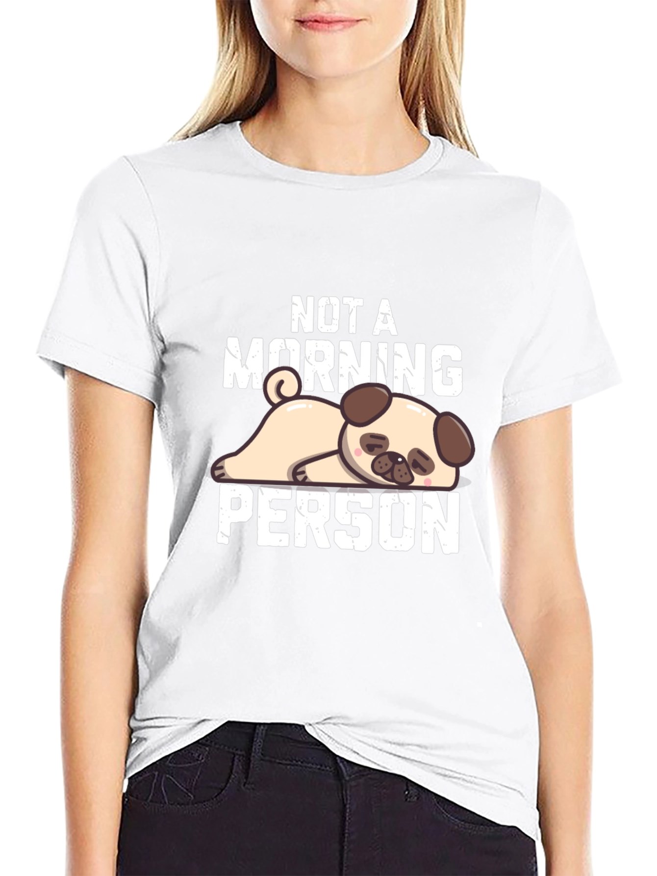 Not a Morning Person Pug T-Shirt