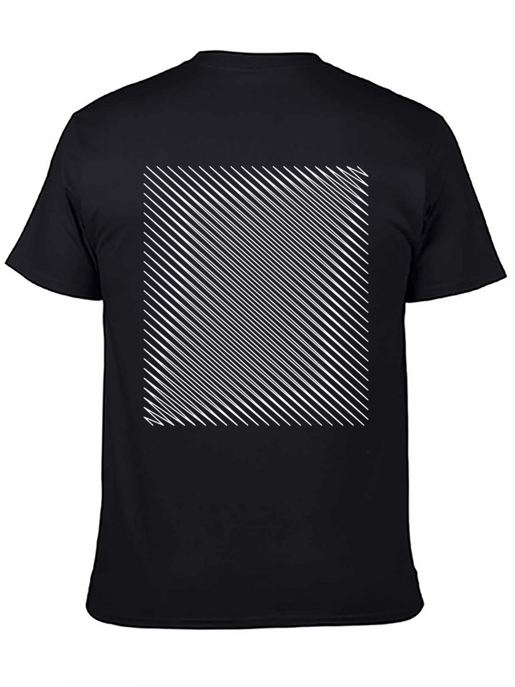 Optical Illusion Black Graphic Tee Shirt