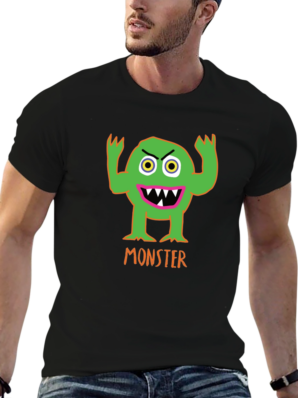 Monster Graphic T-Shirt - Spooky Fun!