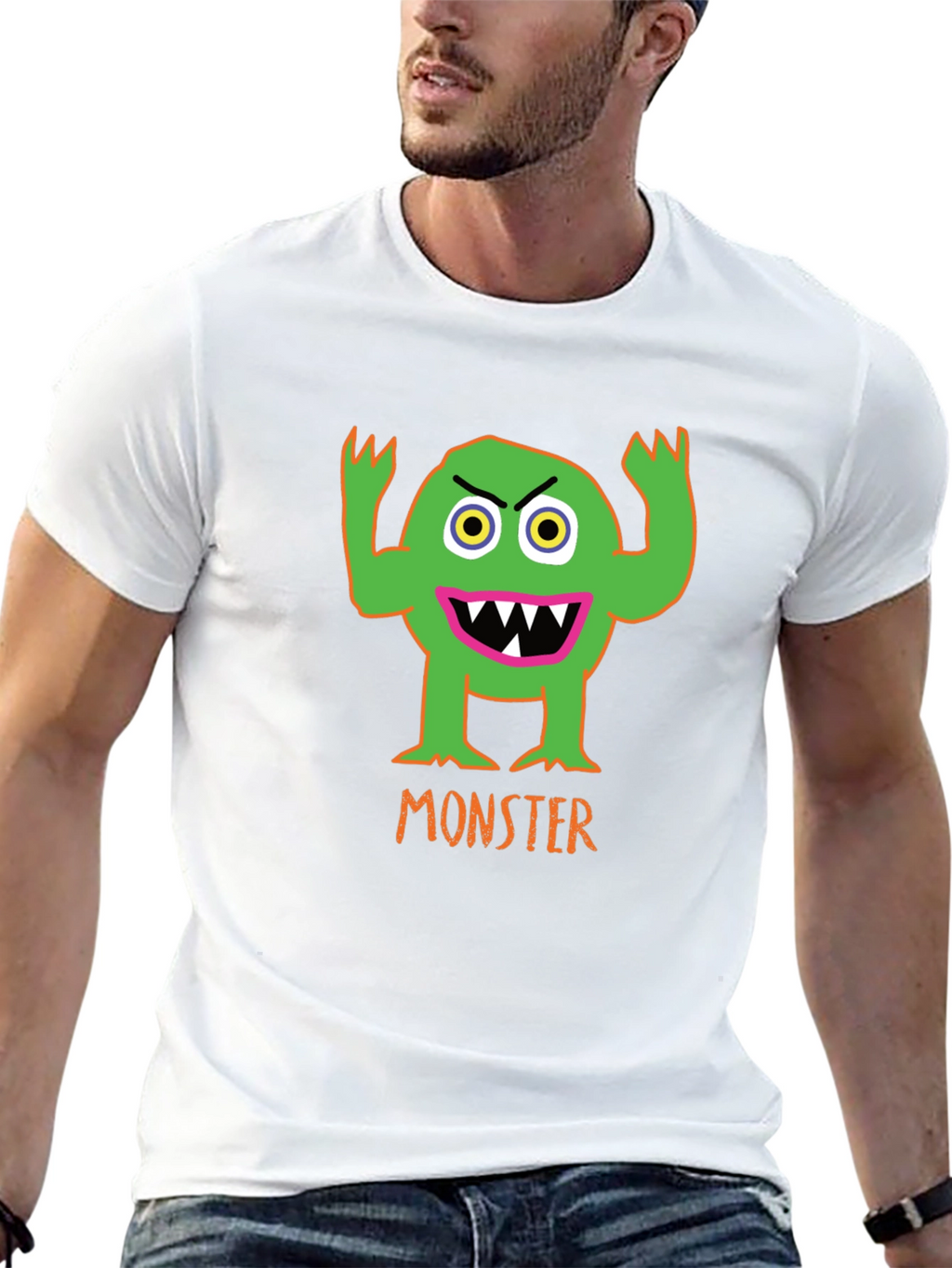 Monster Graphic T-Shirt - Spooky Fun!