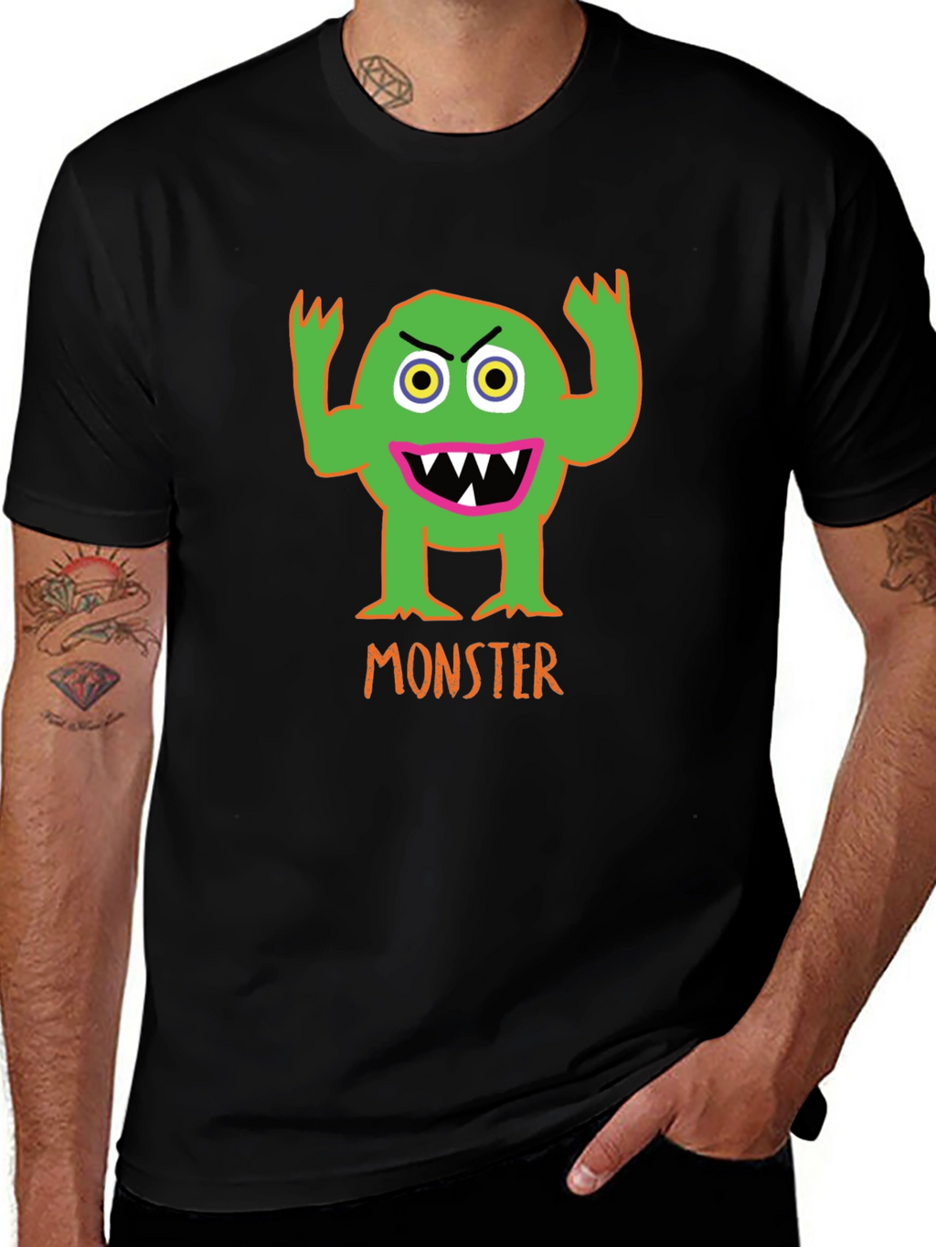 Monster Graphic T-Shirt - Spooky Fun!