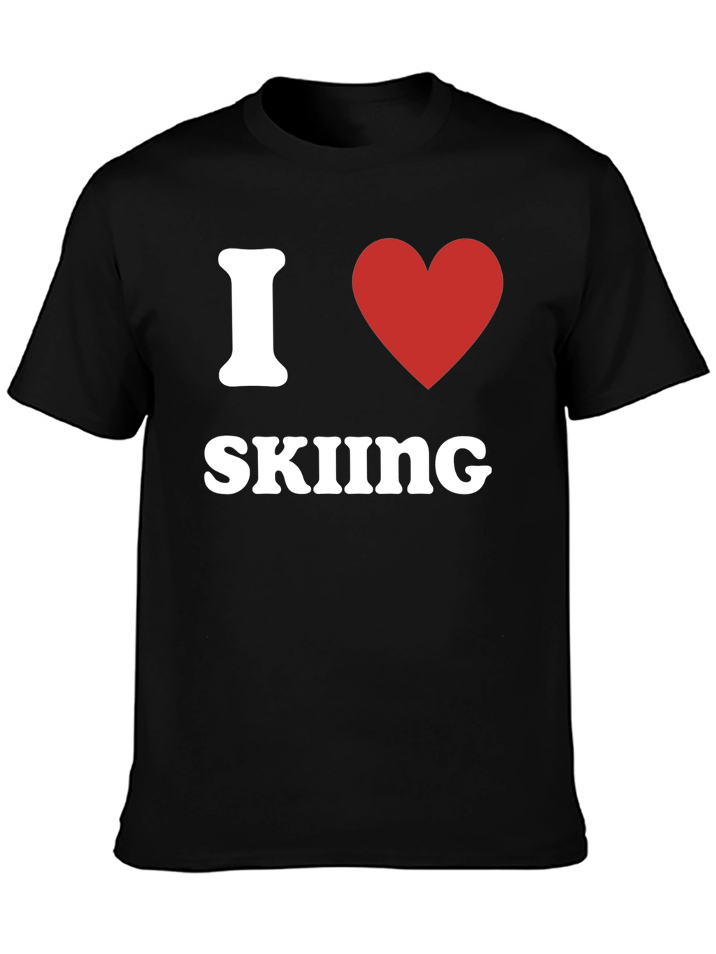 I Heart Skiing Graphic T-Shirt