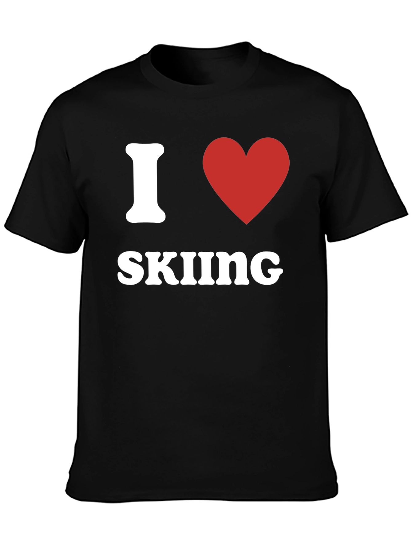 I Heart Skiing Graphic T-Shirt