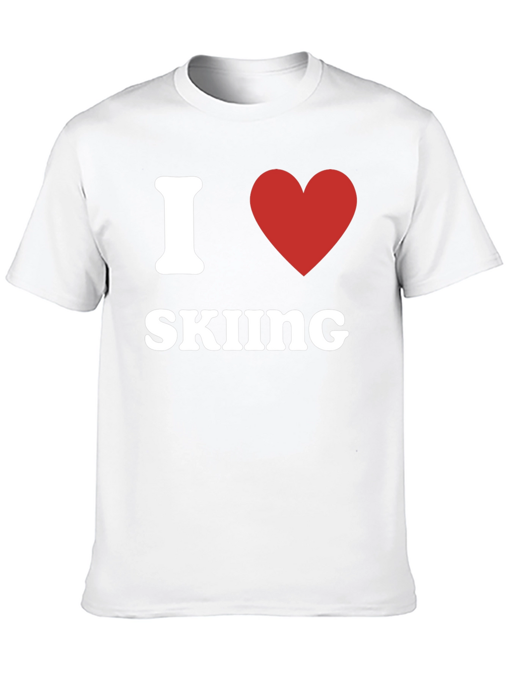 I Heart Skiing Graphic T-Shirt