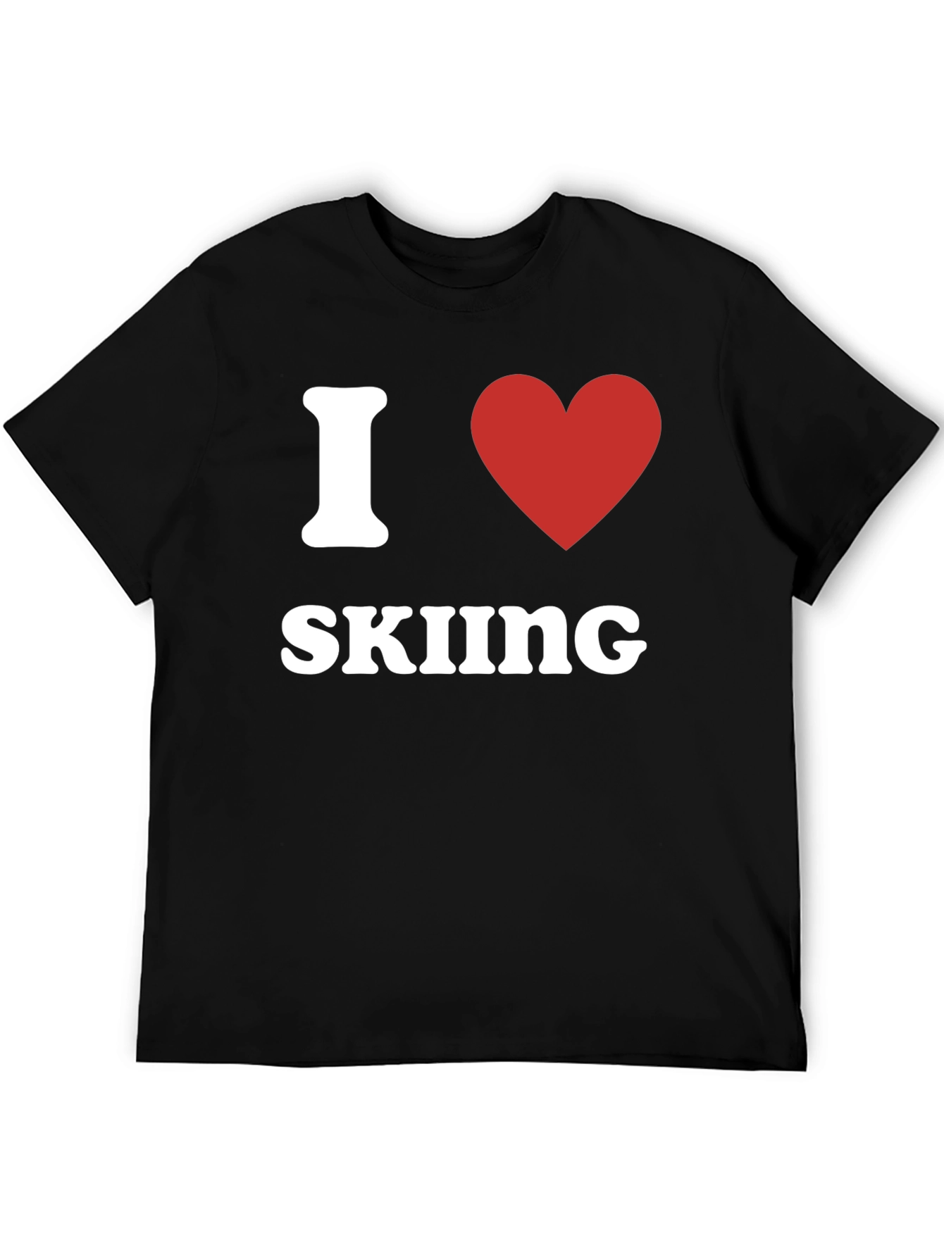 I Heart Skiing Graphic T-Shirt