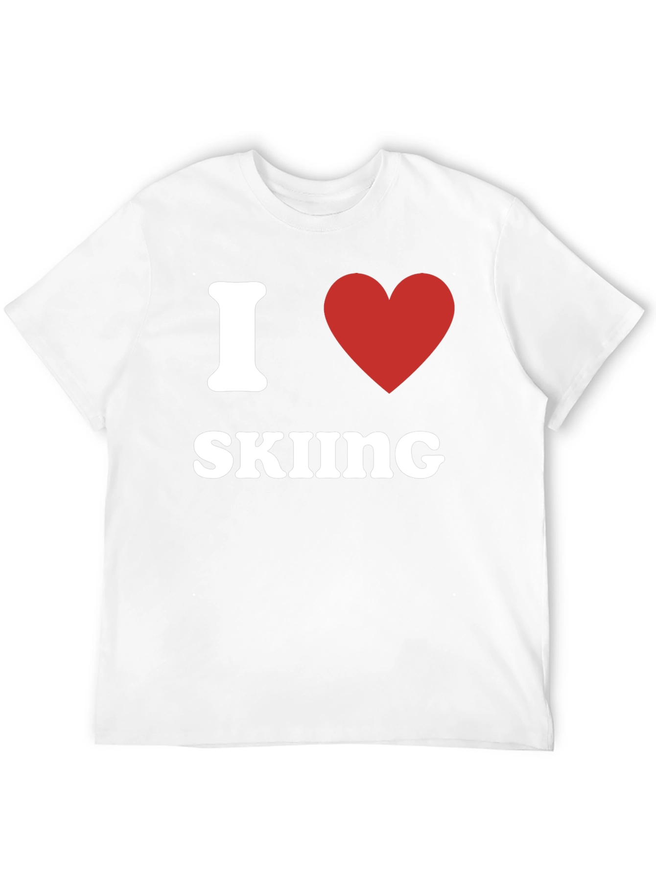I Heart Skiing Graphic T-Shirt