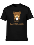 Coffee is My Spirit Animal Bear Graphic Tee