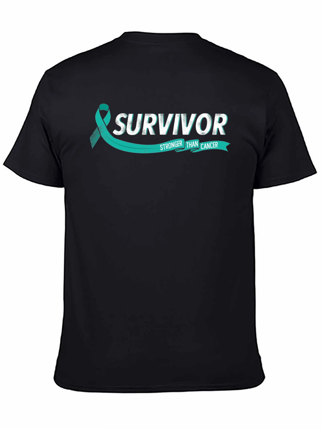 Survivor Stronger Than Cancer Teal Ribbon T-Shirt