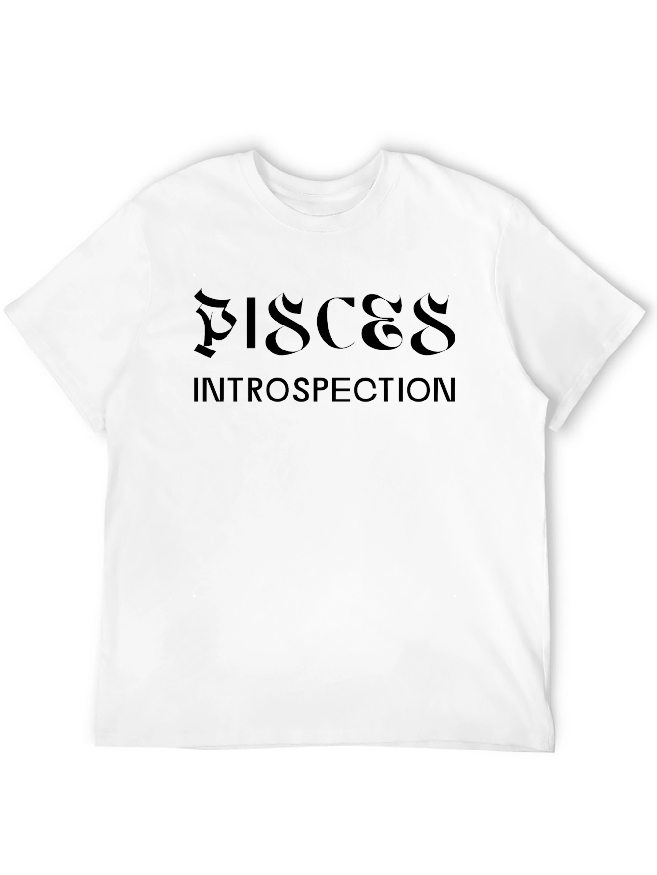 Pisces Introspection Black T-Shirt