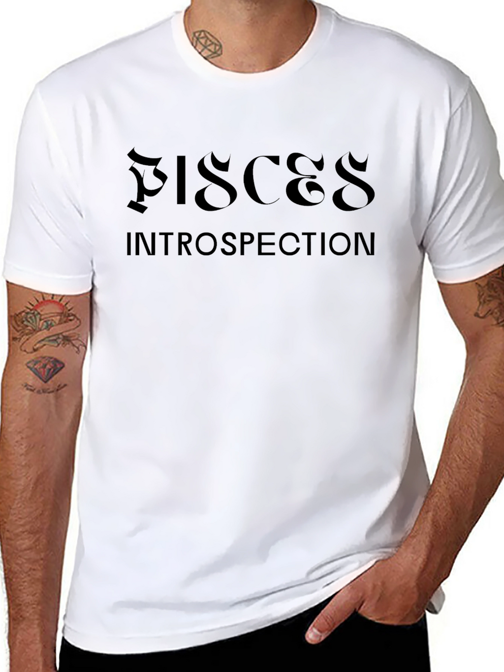Pisces Introspection Black T-Shirt