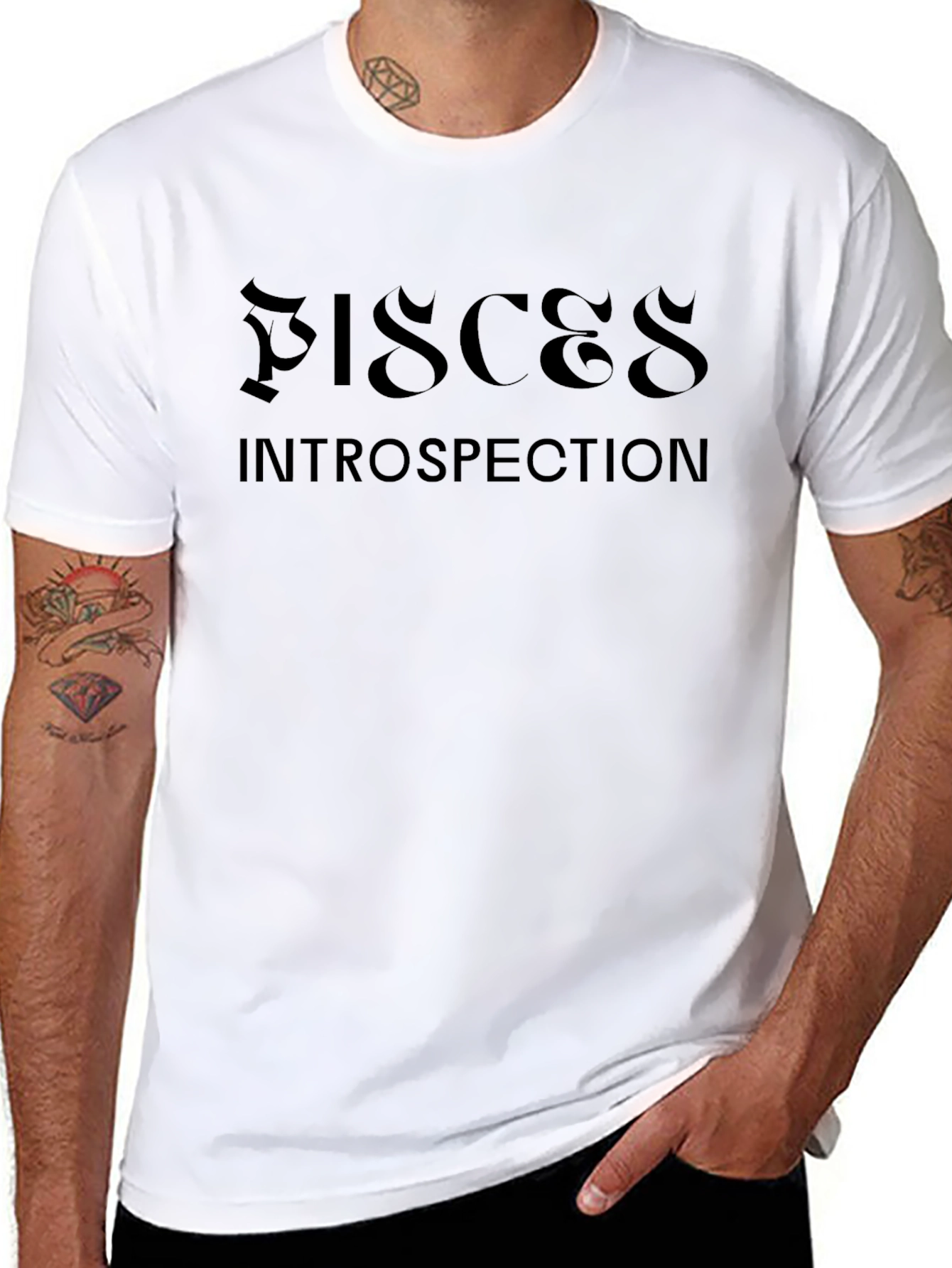 Pisces Introspection Black T-Shirt