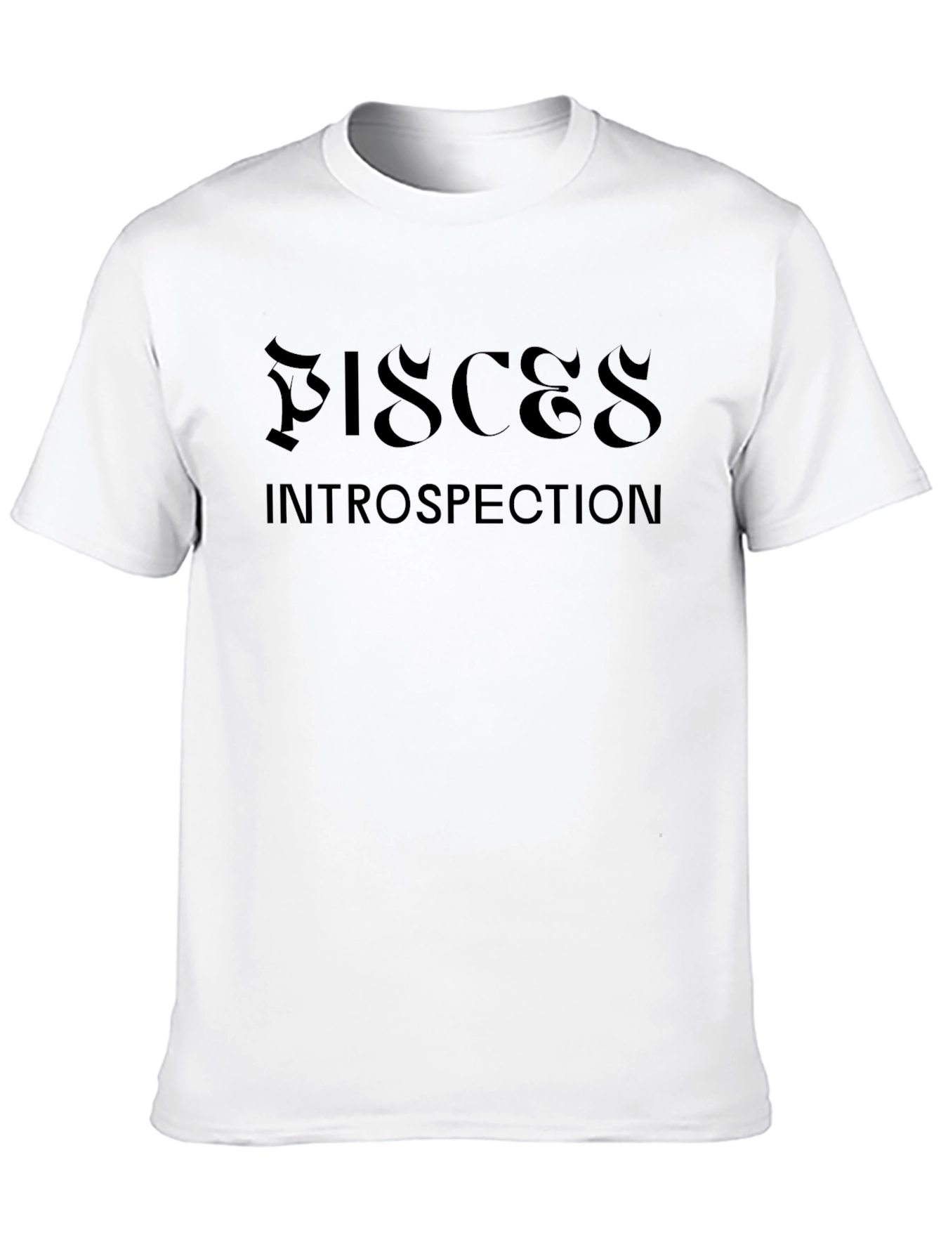 Pisces Introspection Black T-Shirt