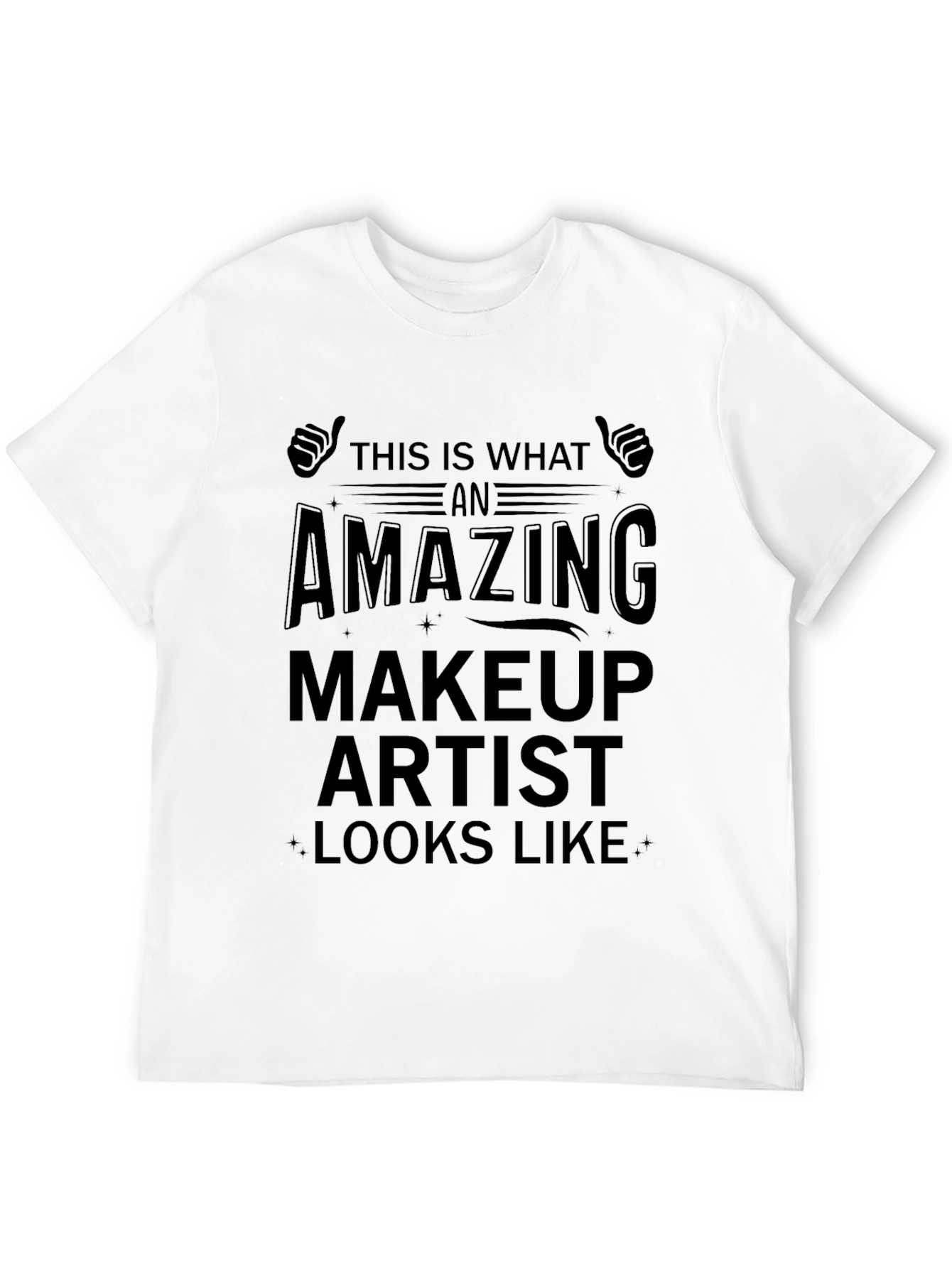 Amazing Makeup Artist T-Shirt - Black Crew Neck Tee