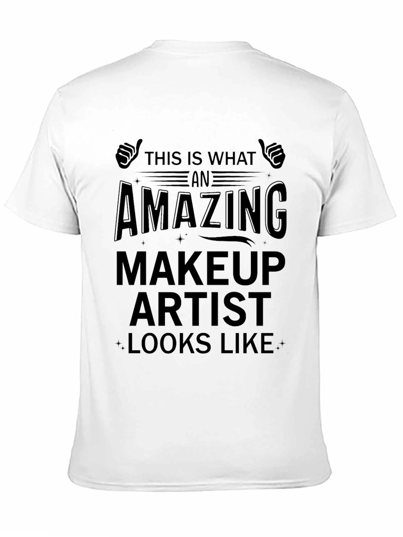 Amazing Makeup Artist T-Shirt - Black Crew Neck Tee