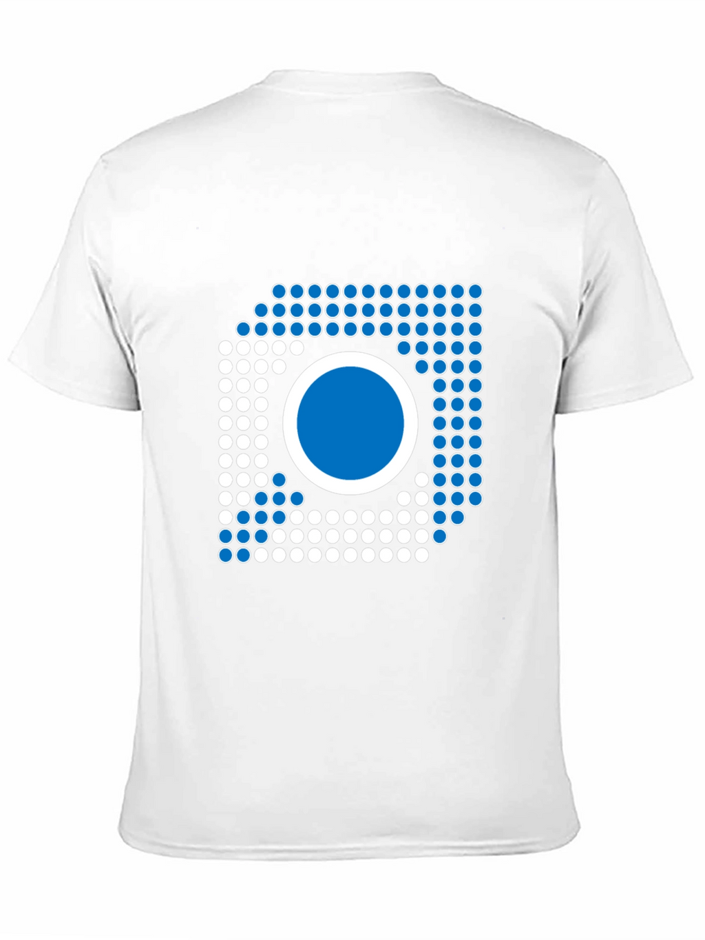 Modern Geometric Graphic Tee - Black