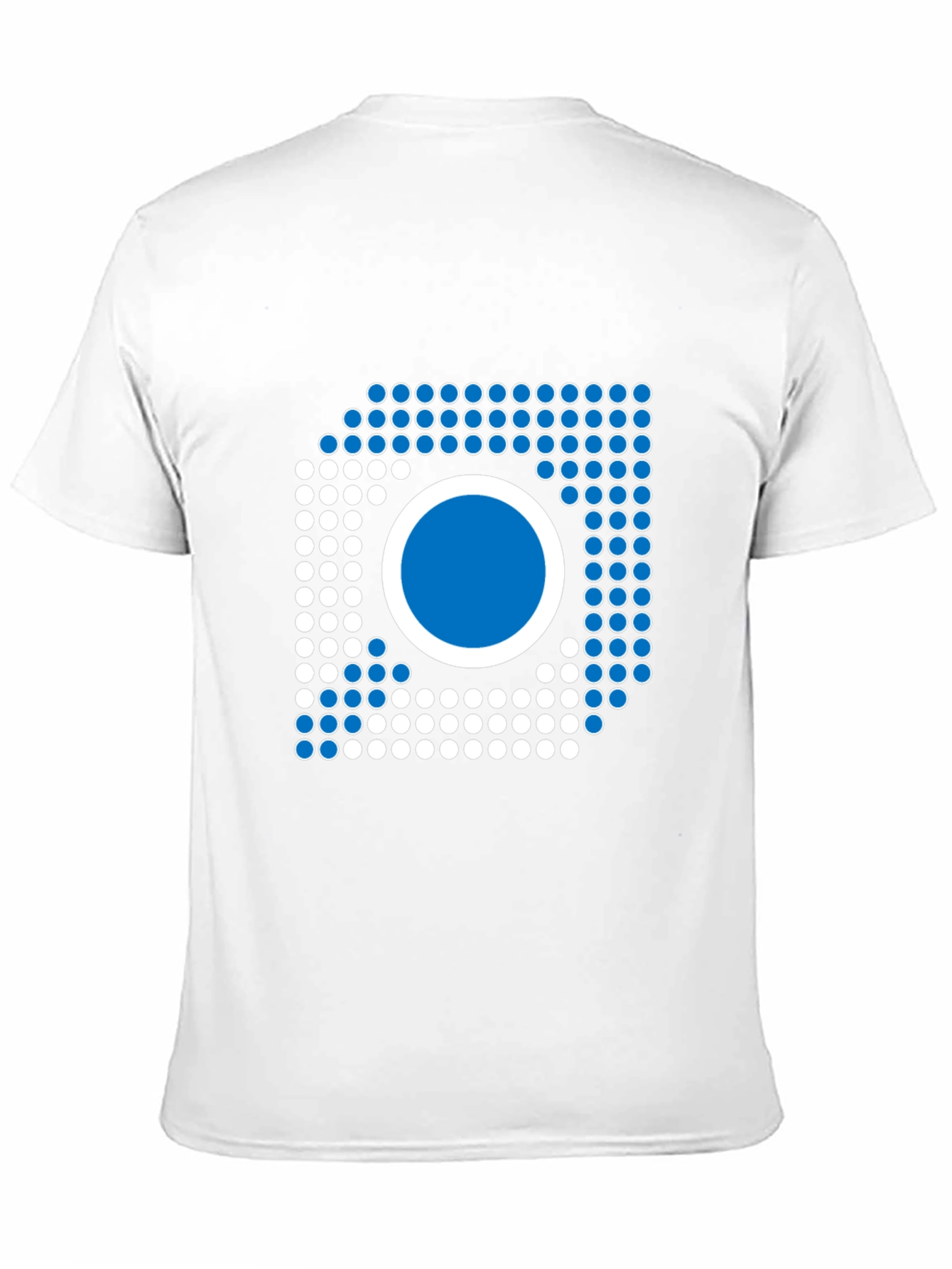 Modern Geometric Graphic Tee - Black