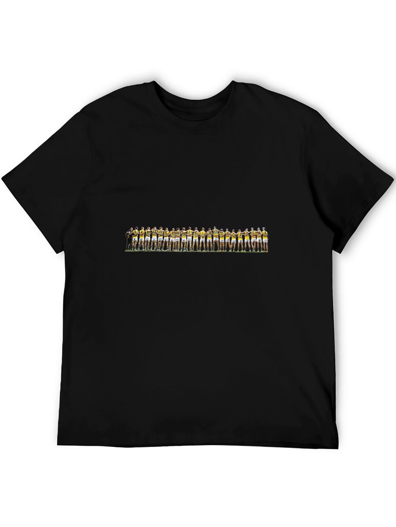 Team Photo Graphic Black T-Shirt