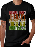 Therapy Motorcycles Graphic Tee - Black Casual T-Shirt
