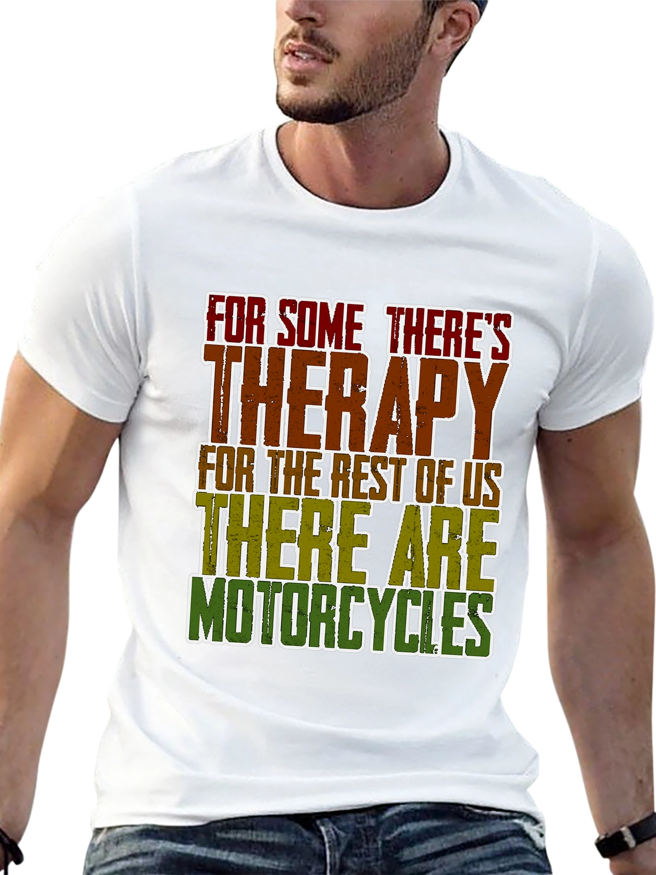 Therapy Motorcycles Graphic Tee - Black Casual T-Shirt