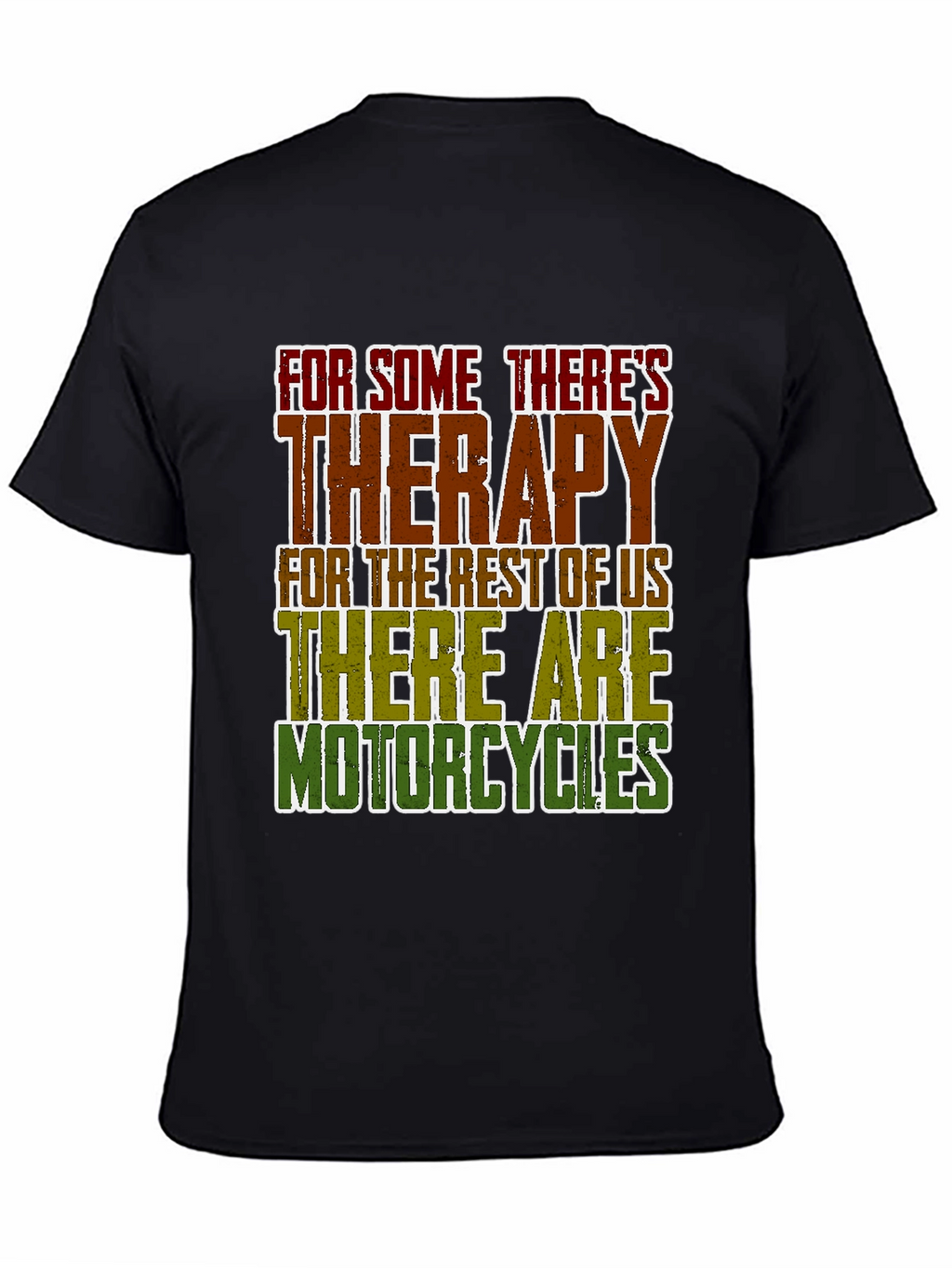 Therapy Motorcycles Graphic Tee - Black Casual T-Shirt