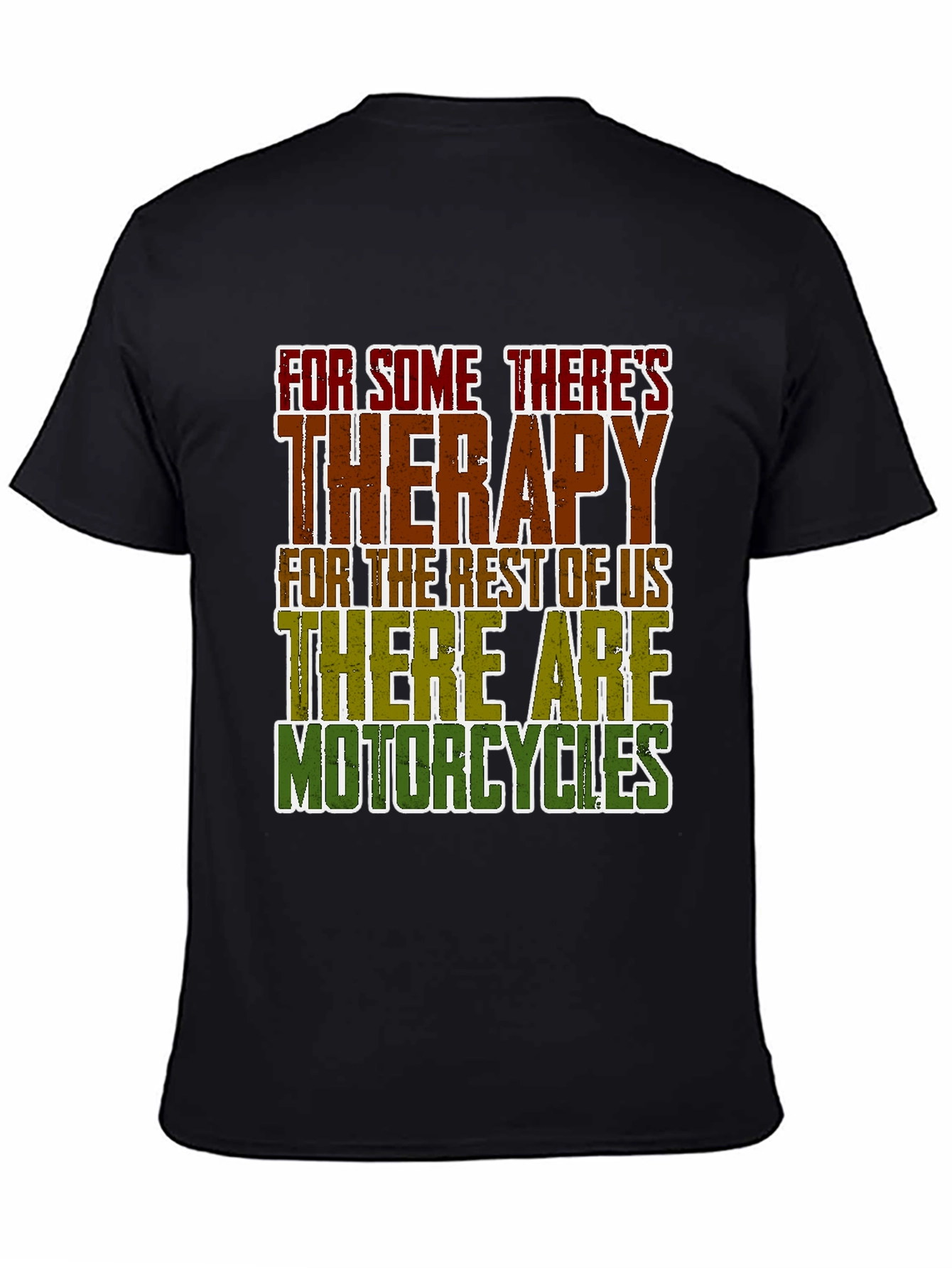 Therapy Motorcycles Graphic Tee - Black Casual T-Shirt