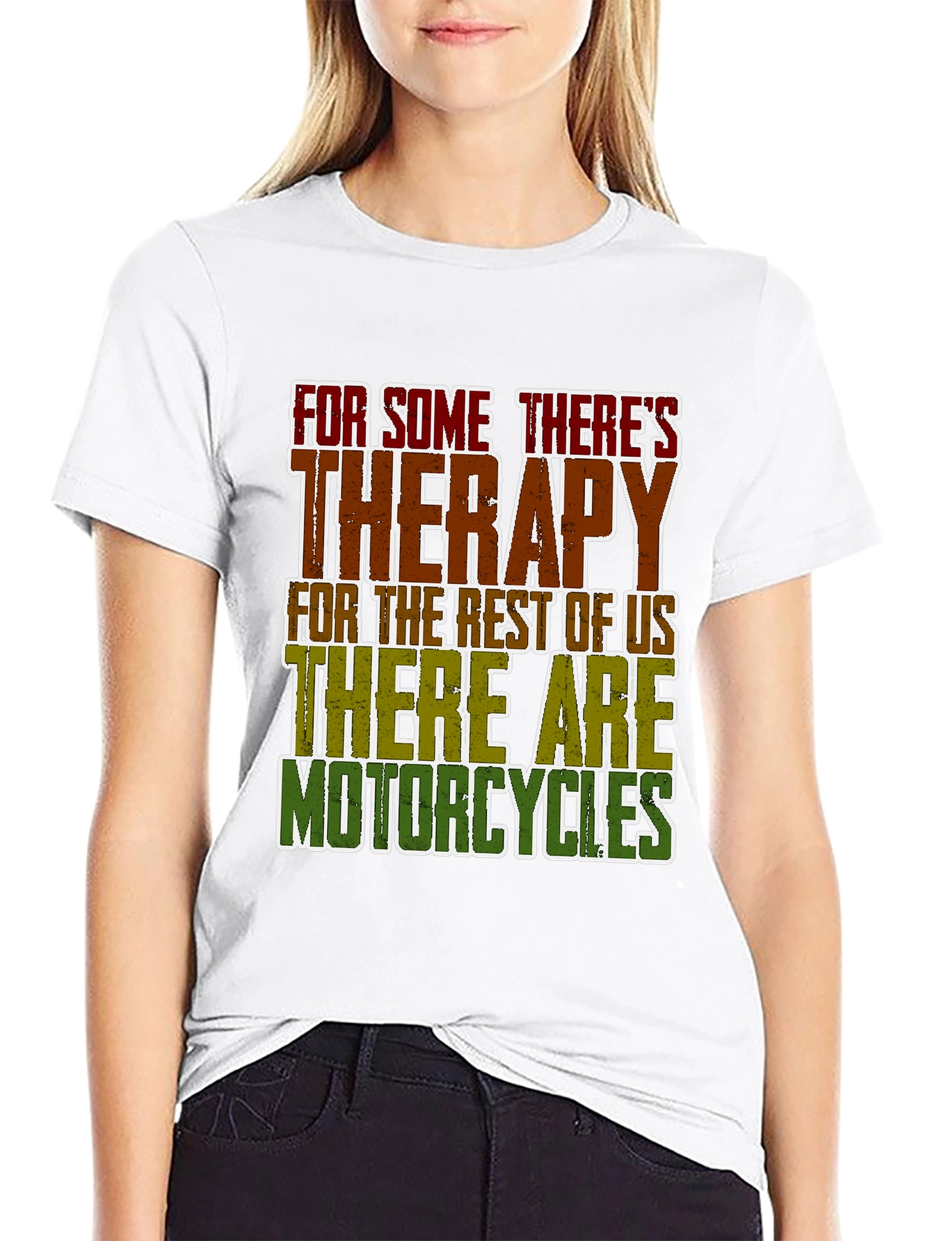 Therapy Motorcycles Graphic Tee - Black Casual T-Shirt