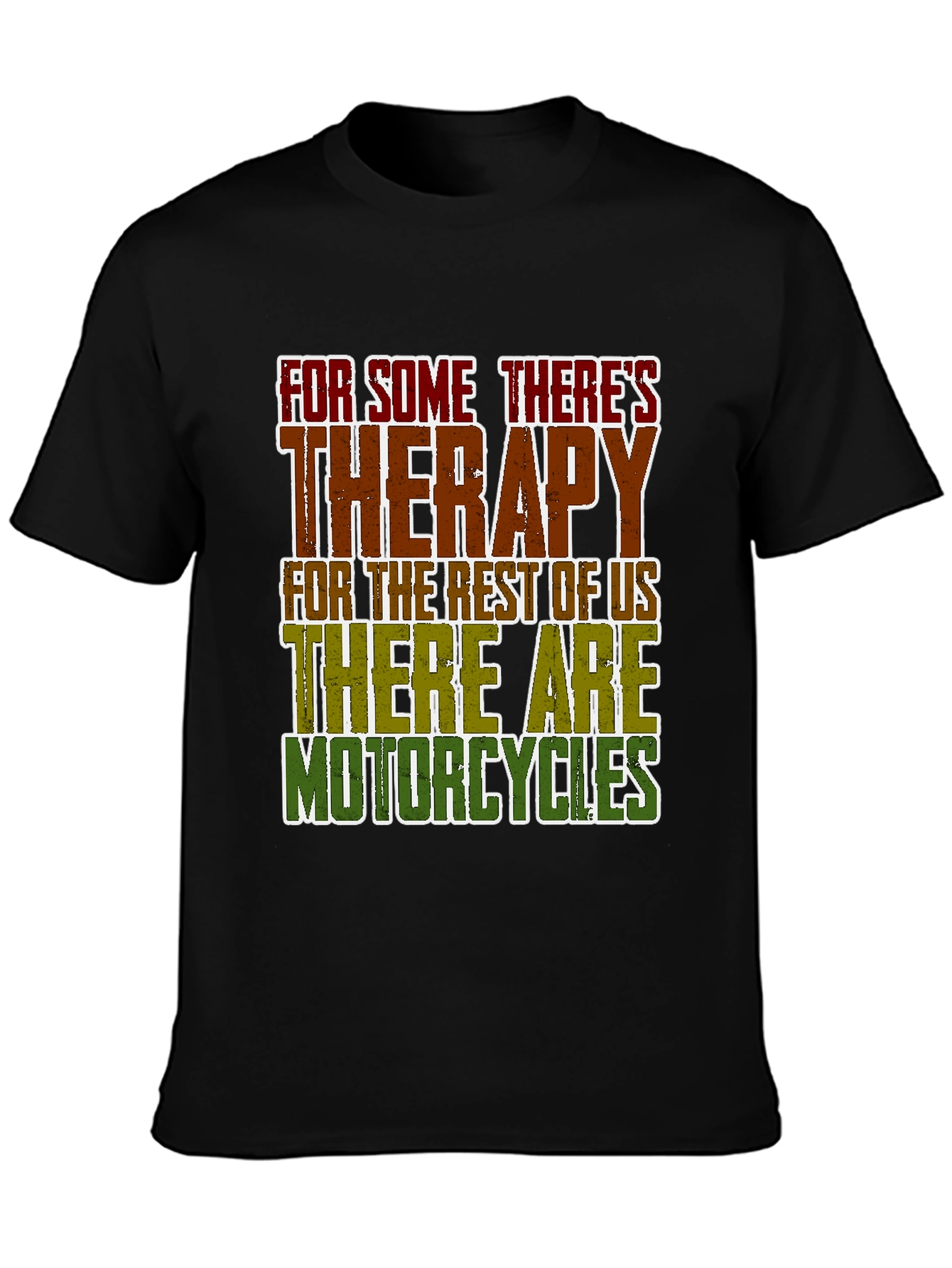 Therapy Motorcycles Graphic Tee - Black Casual T-Shirt