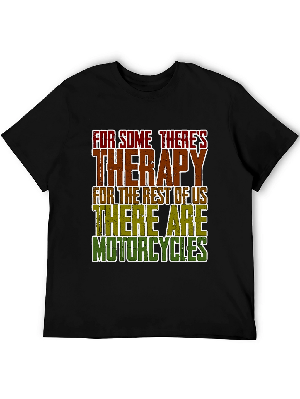 Therapy Motorcycles Graphic Tee - Black Casual T-Shirt