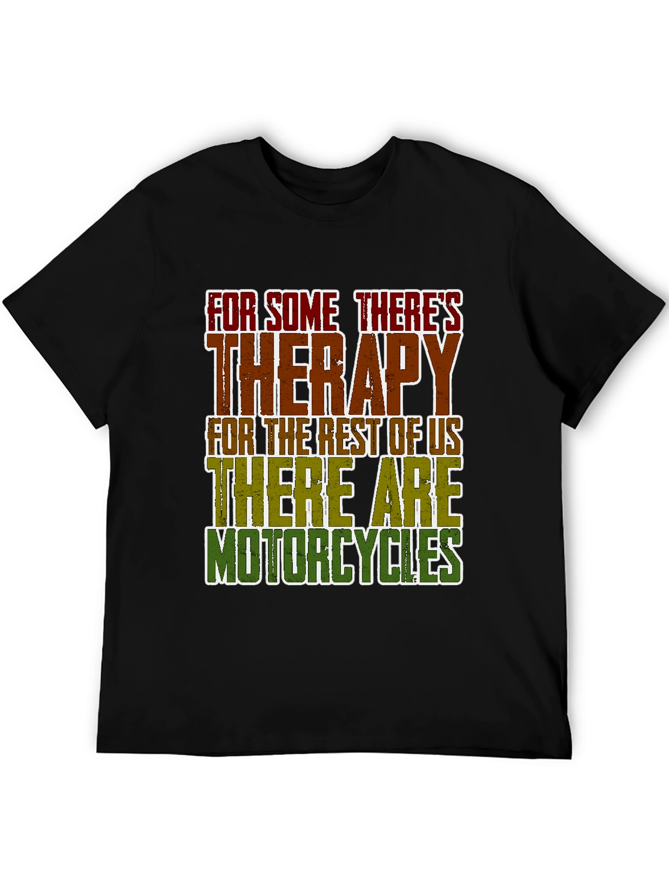 Therapy Motorcycles Graphic Tee - Black Casual T-Shirt