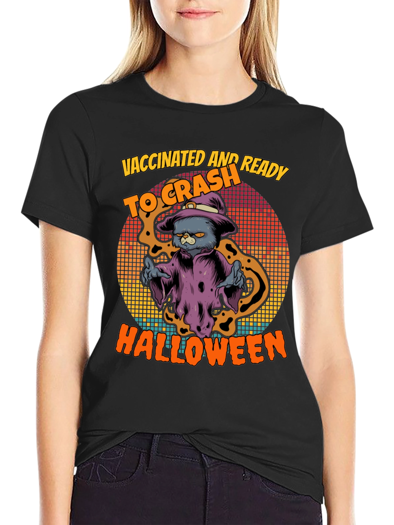 Vaccinated & Ready to Crash Halloween T-Shirt