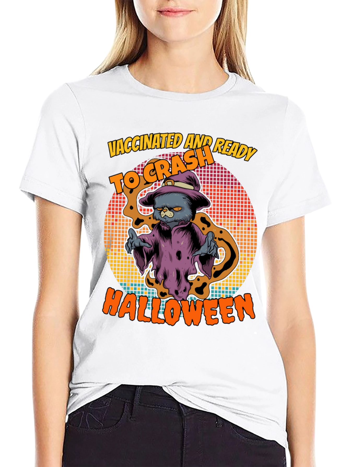 Vaccinated & Ready to Crash Halloween T-Shirt