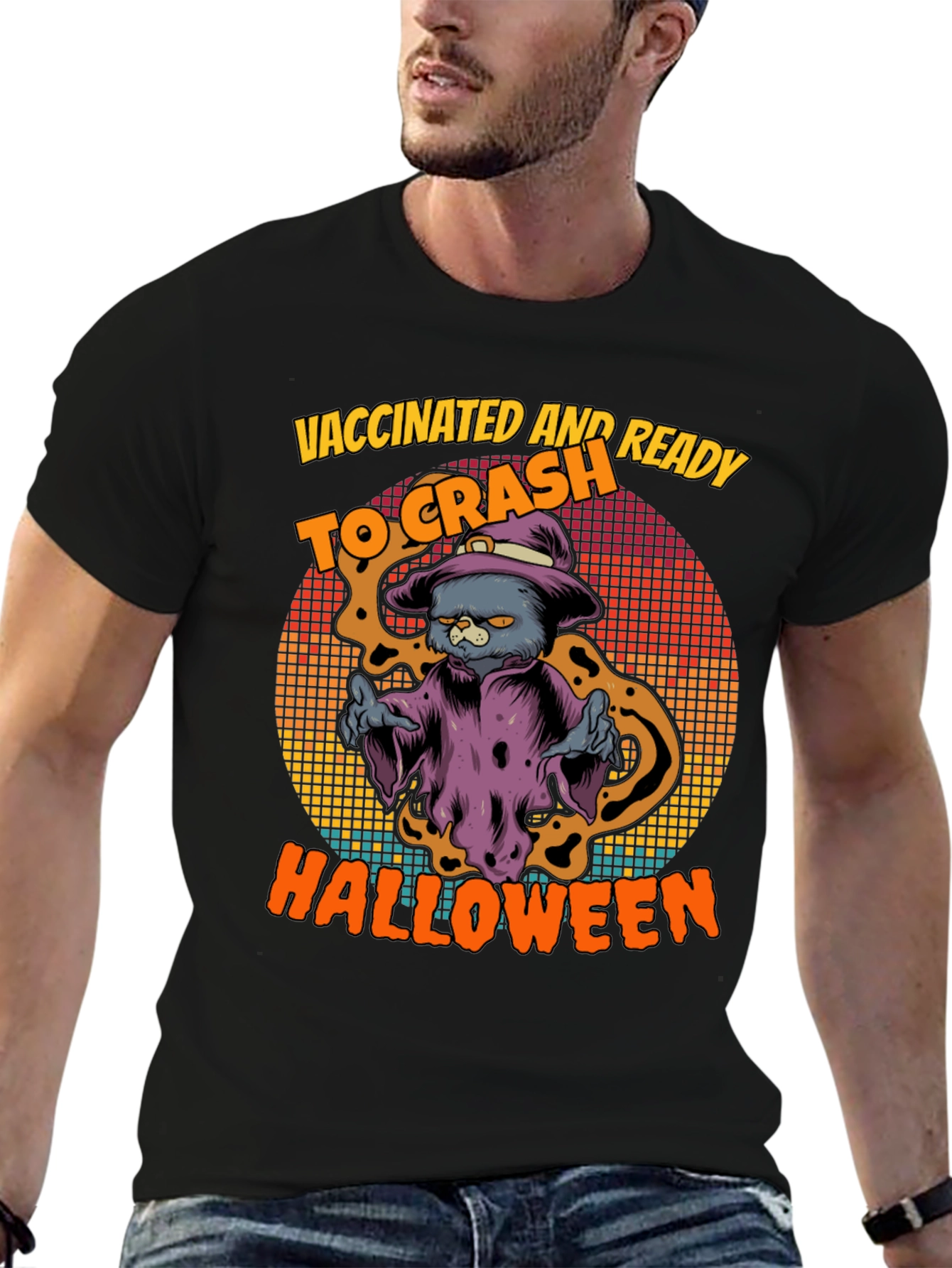 Vaccinated & Ready to Crash Halloween T-Shirt