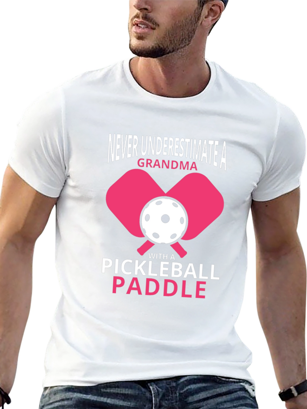 Never Underestimate A Grandma Pickleball Paddle T-Shirt