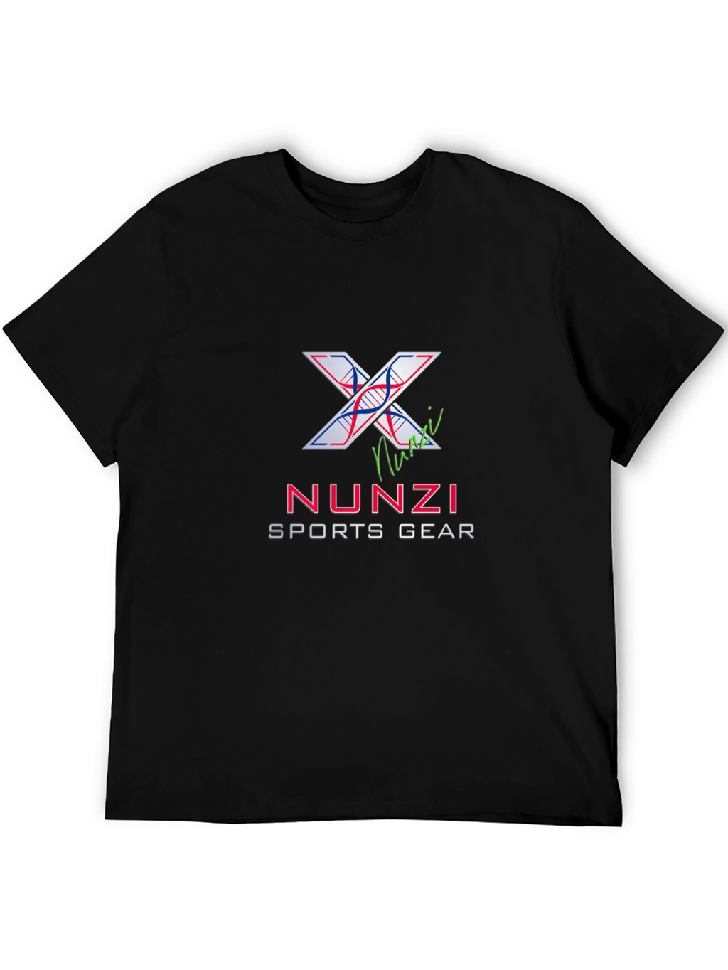 Nunzi Sports Gear Black Graphic T-Shirt
