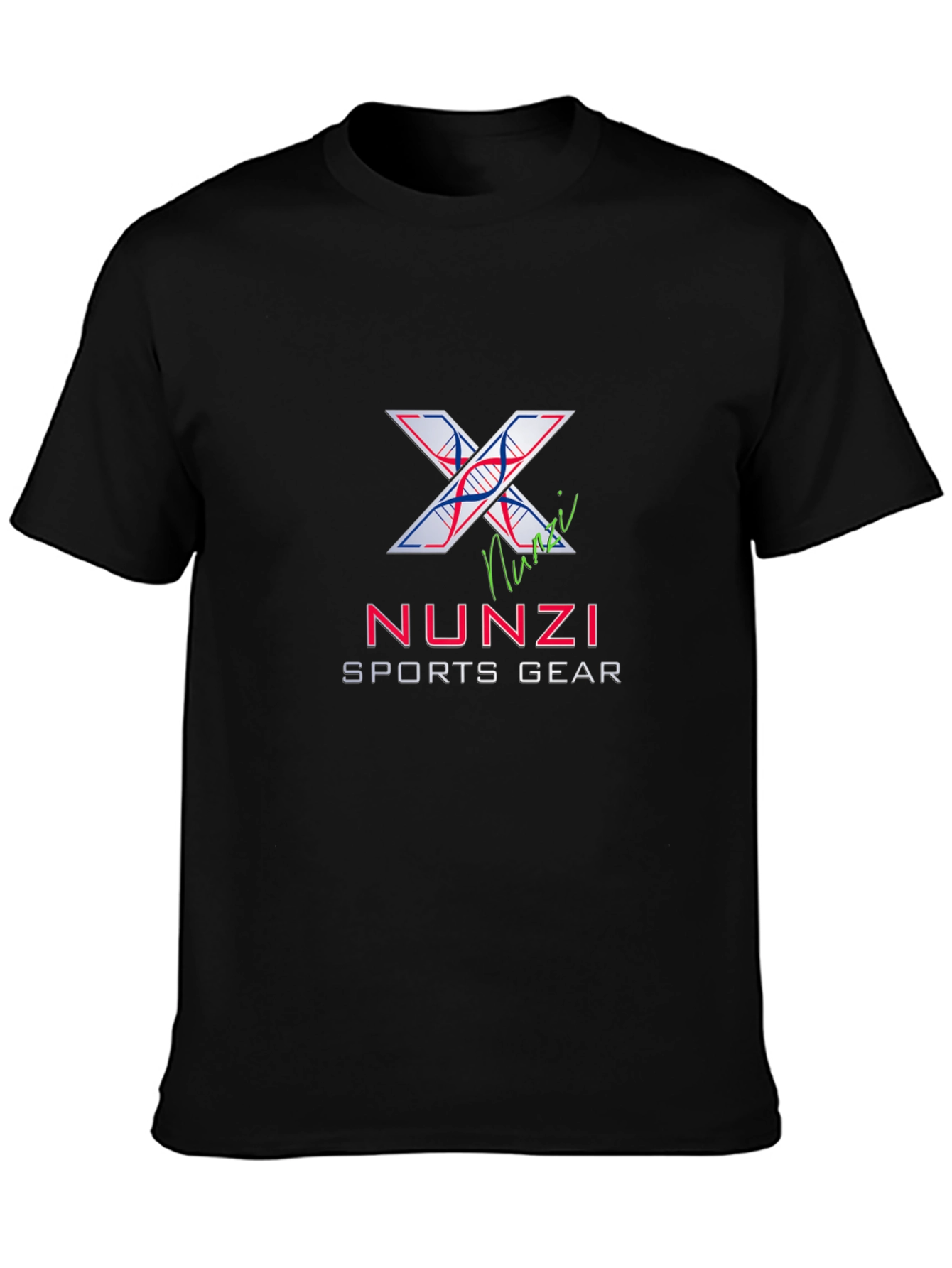 Nunzi Sports Gear Black Graphic T-Shirt
