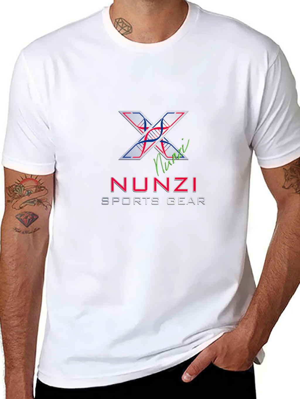 Nunzi Sports Gear Black Graphic T-Shirt