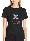 Nunzi Sports Gear Black Graphic T-Shirt