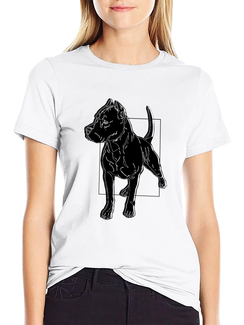 Pitbull Graphic Tee - Black Cotton Blend
